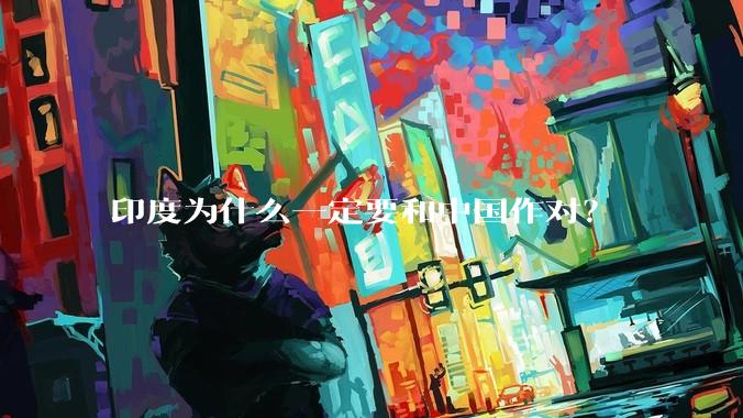 印度为什么一定要和中国作对？
